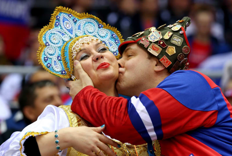Fanoušci na olympiádě v Soči oslavují