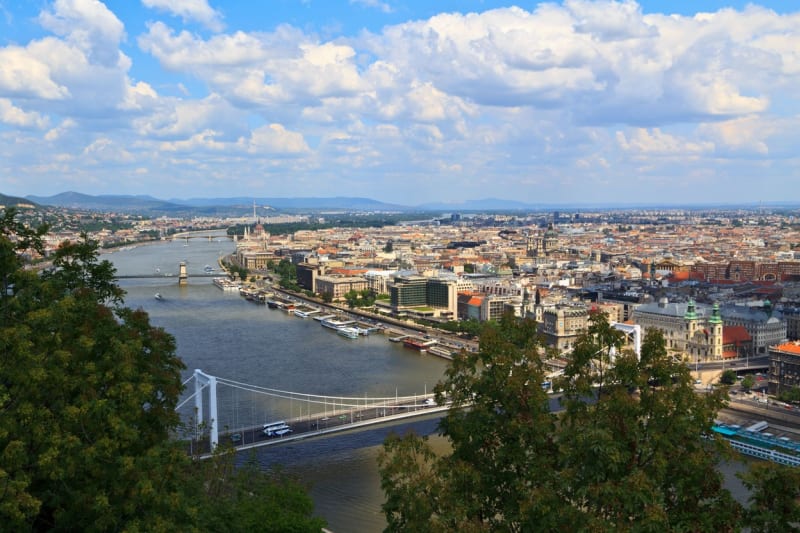 Pohled na Budapešť