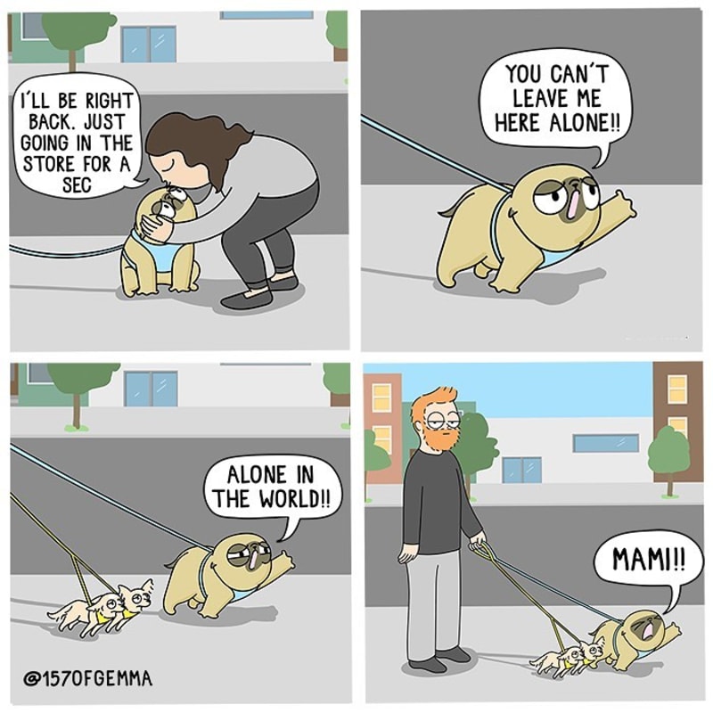 Roztomilé ilustrace o životě se psem 2