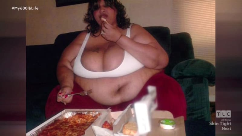 Morbidně obézní žena vydělávala přejídáním se 8