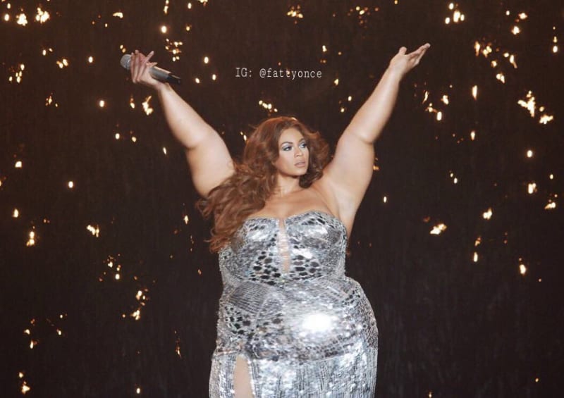 Beyoncé jako obézní machna 4