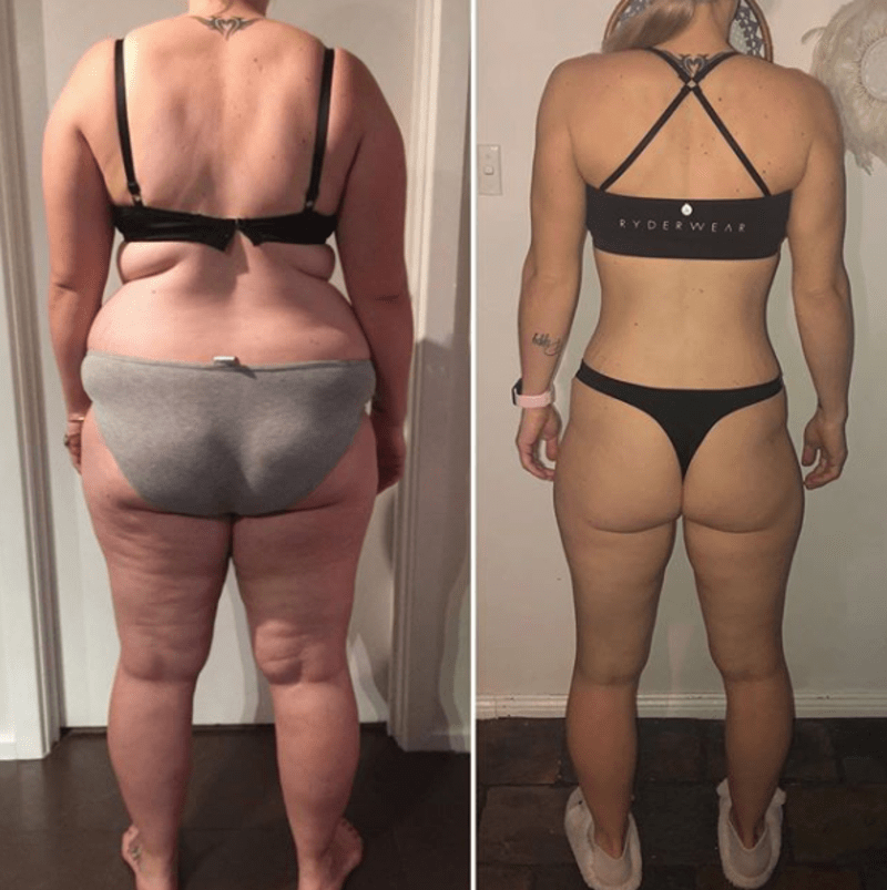 Žena zhubla téměř 60 kilo  4