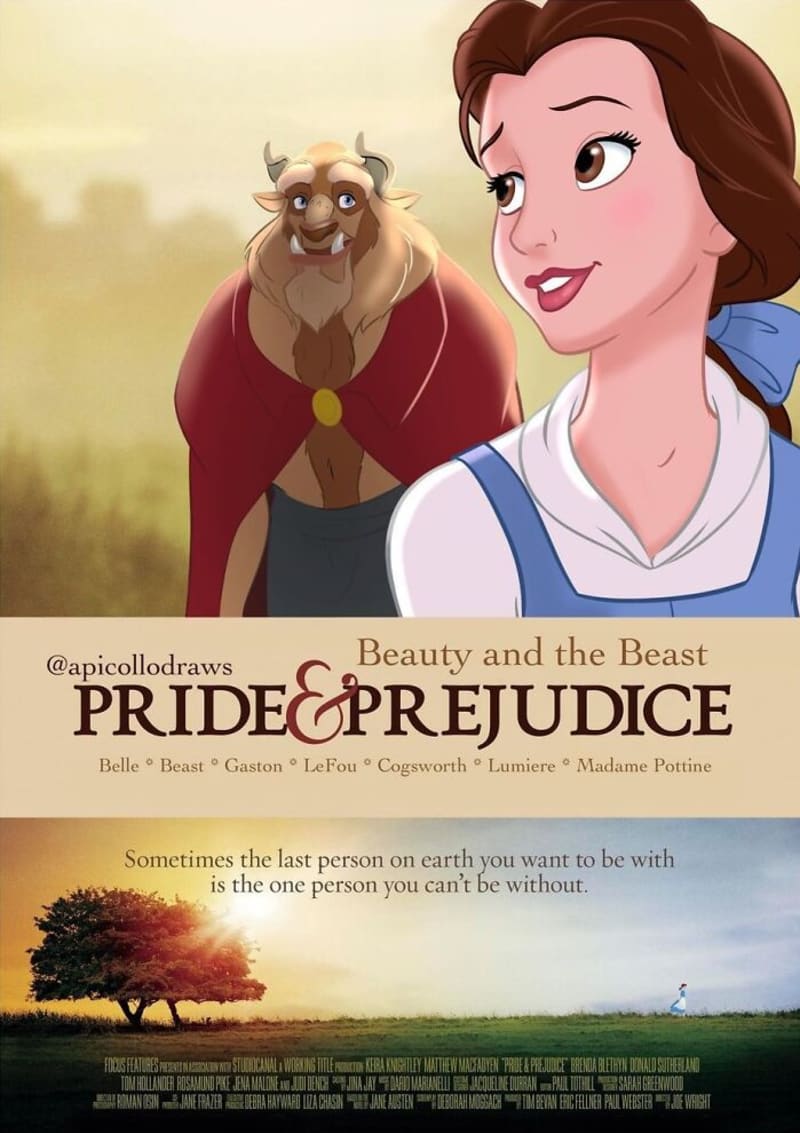 Slavné filmové plakáty předělané do postav od Disneyho 6