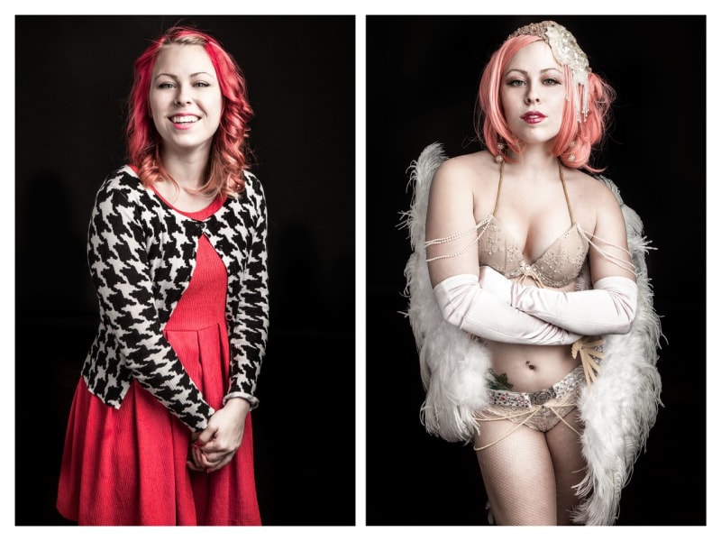 Fascinující fotografie ukazují burleskní tanečnice 'před a po' - Obrázek 10