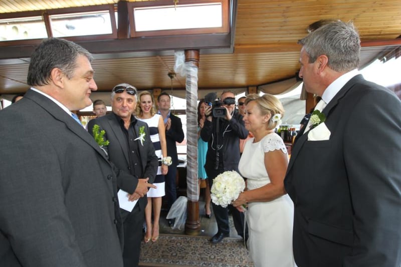 Gratulace od svatebních hostů