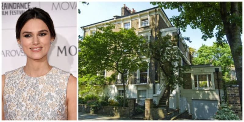 Oscarová herečka a čerstvá maminka Keira Knightley žije se svým manželem v tomto skromném baráčku v Londýně. Jeho cena je 160 milionů