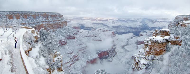 Grand Canyon a jeho nejkrásnější zimní fotografie - Obrázek 39