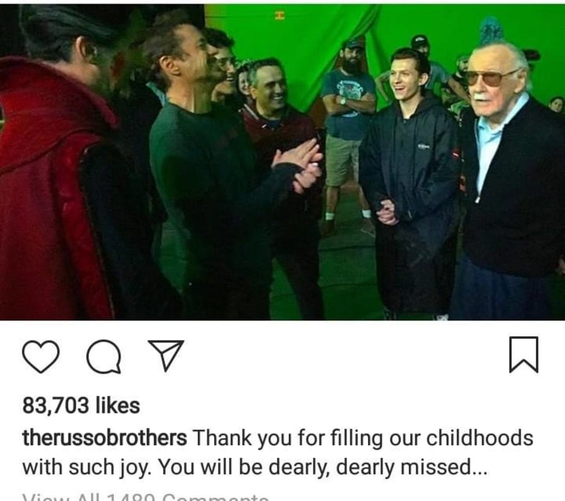 Jak se Hollywood loučí se Stanem Lee na Instagramu 6