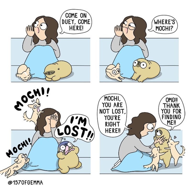 Roztomilé ilustrace o životě se psem 6
