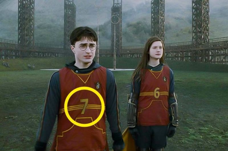 Harryho číslo na famrfrpálovém dresu