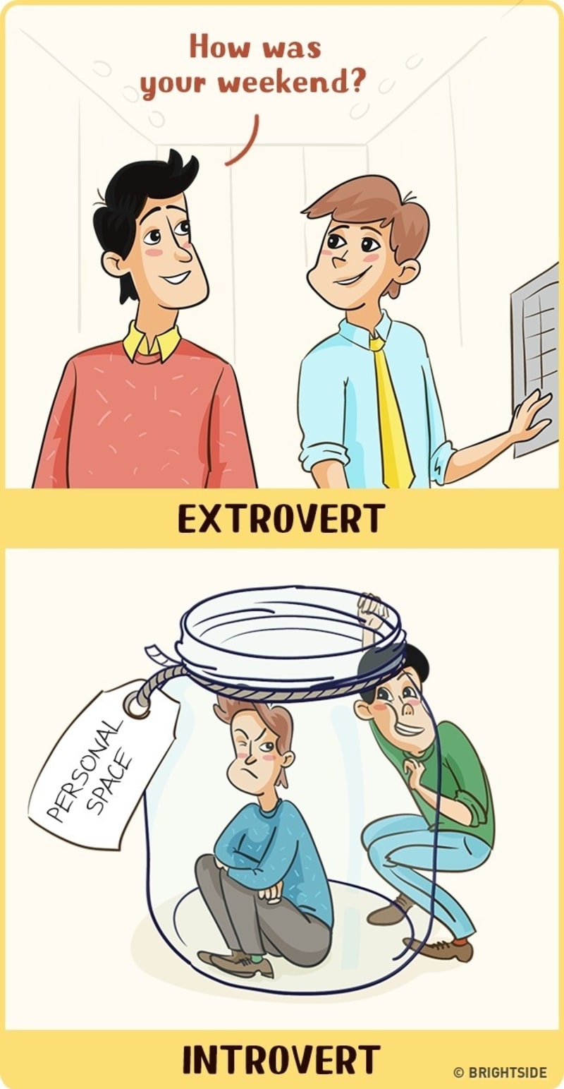 Rozdíl mezi extroverty a introverty 4