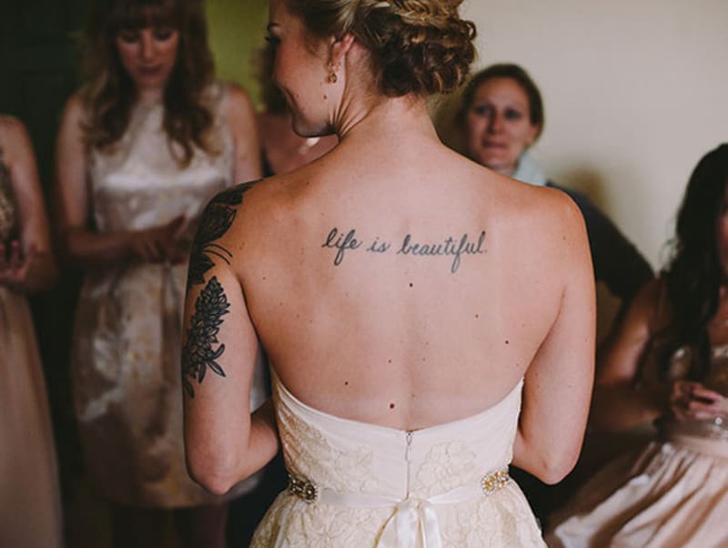 Tetování a nevěsty v bílém, jde to k sobě? - Obrázek 2