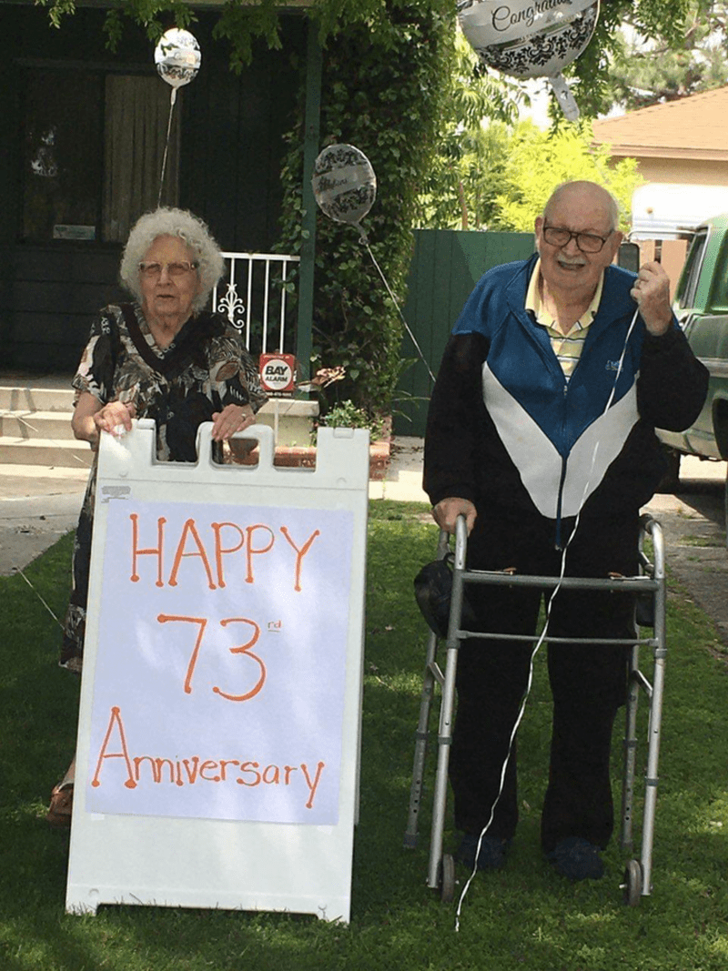 Manželé slaví 73. výročí
