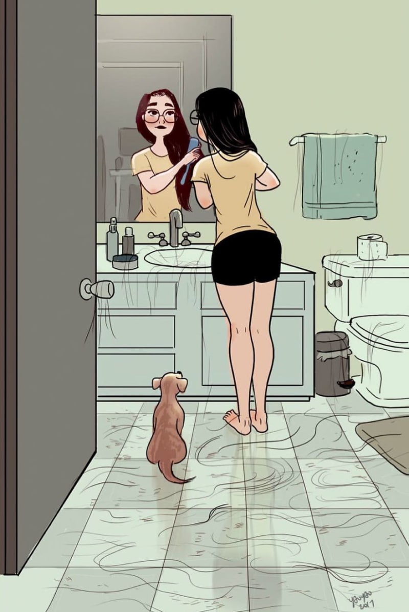 Ilustrace života s domácím mazlíčkem 4
