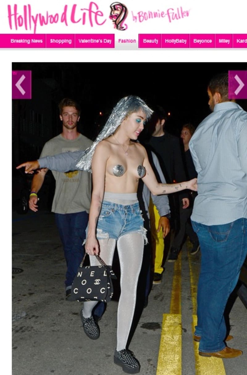 Miley svoje tělo předvádí ráda.
