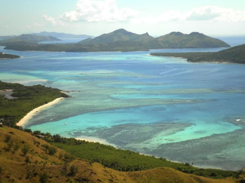 Pohled na Fidži ráj