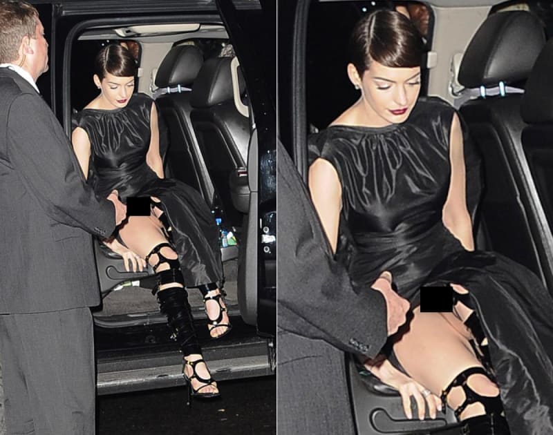 I celebrity mají občas problém s oblečením - Anne Hathaway je cnost sama, ale kalhotky zřejmě nenosí