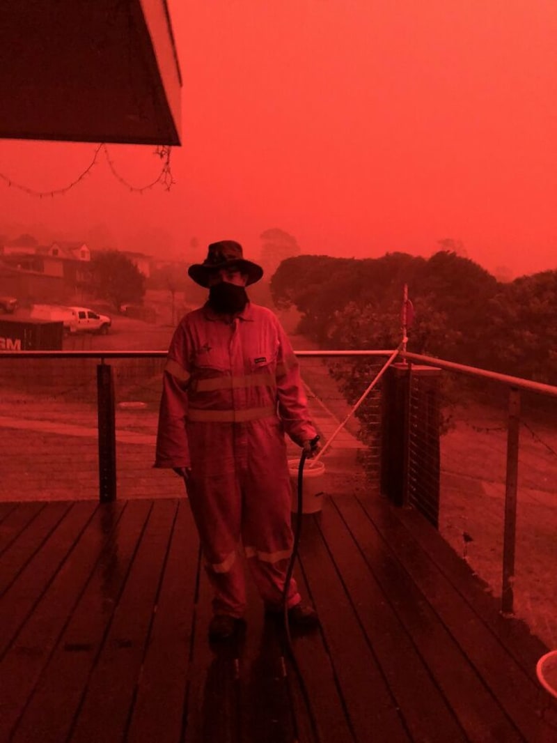 Tohle není filtr, ale fotka během požárů v Austrálii