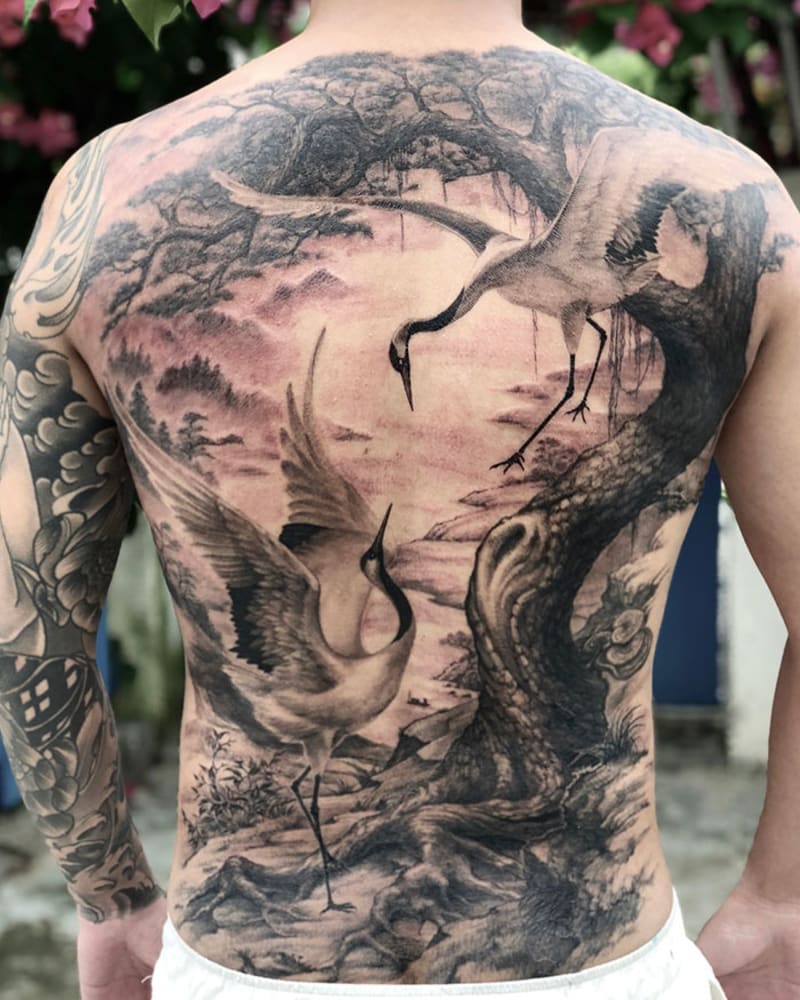 Úžasná tetování na zádech 9