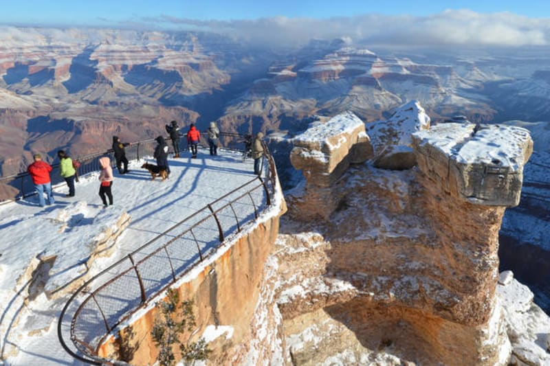 Grand Canyon a jeho nejkrásnější zimní fotografie - Obrázek 37