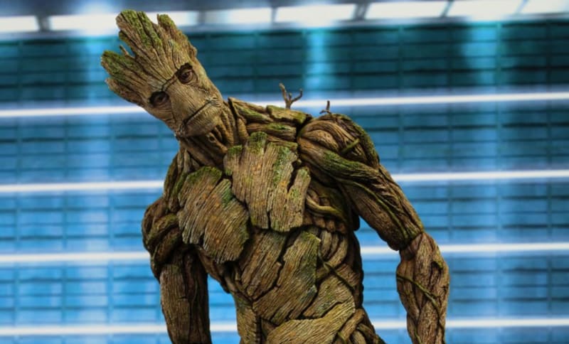Groot z oblíbeného filmu Strážci galaxie.