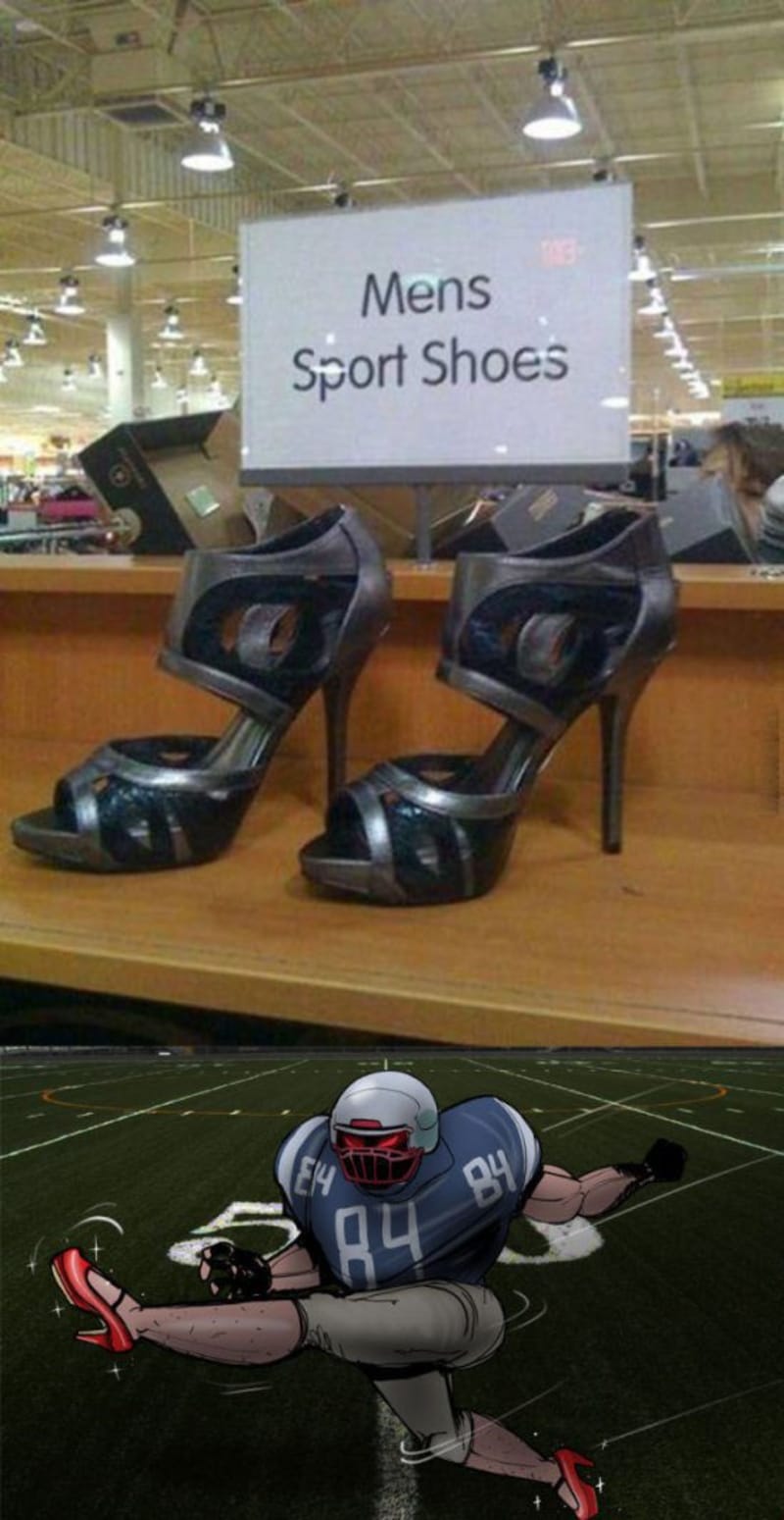 Typická obuv pro sportovce