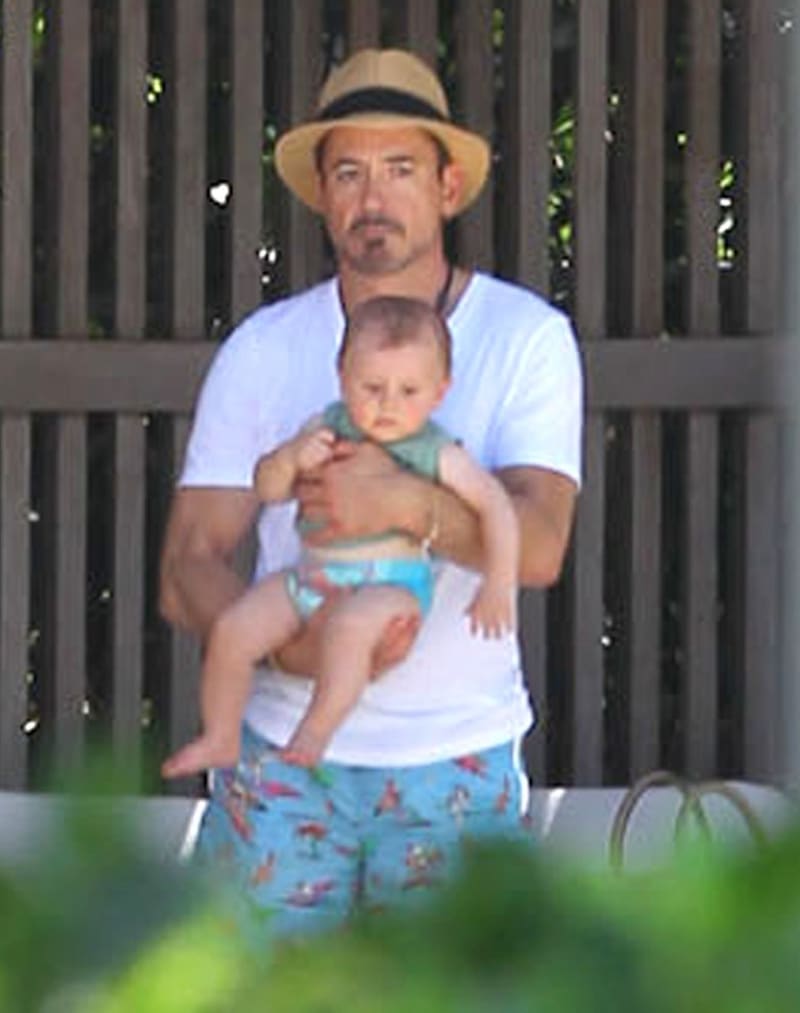 Robert Downey Jr. se synem Extonem