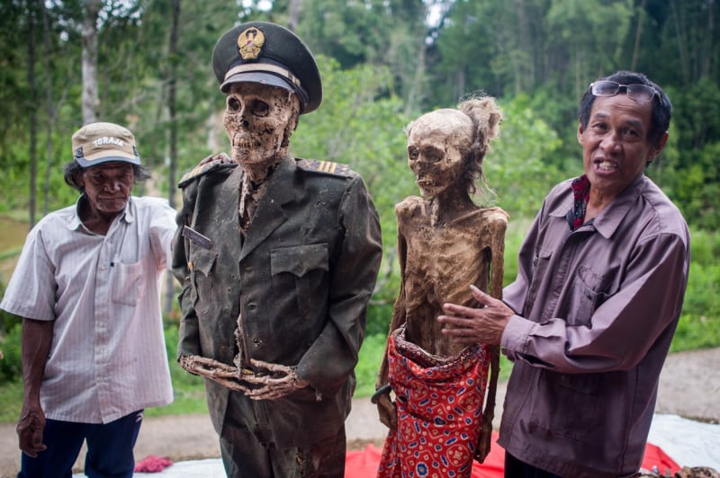 Na indonéském ostrově Sulawesi při něm uctívají mrtvé.