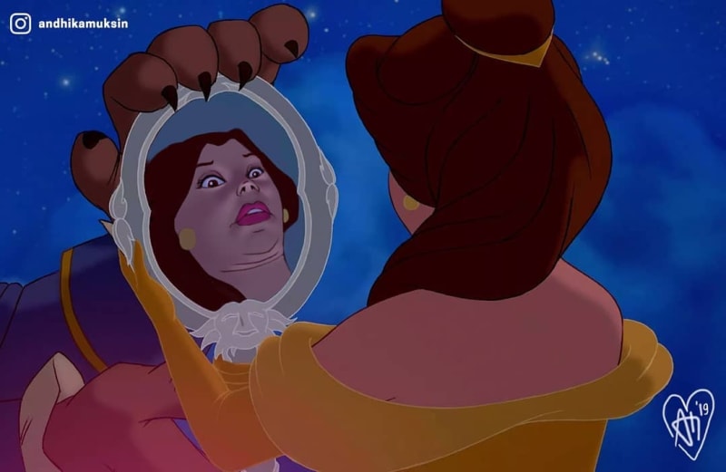 Realisticky vyobrazené Disneyho princezny 4