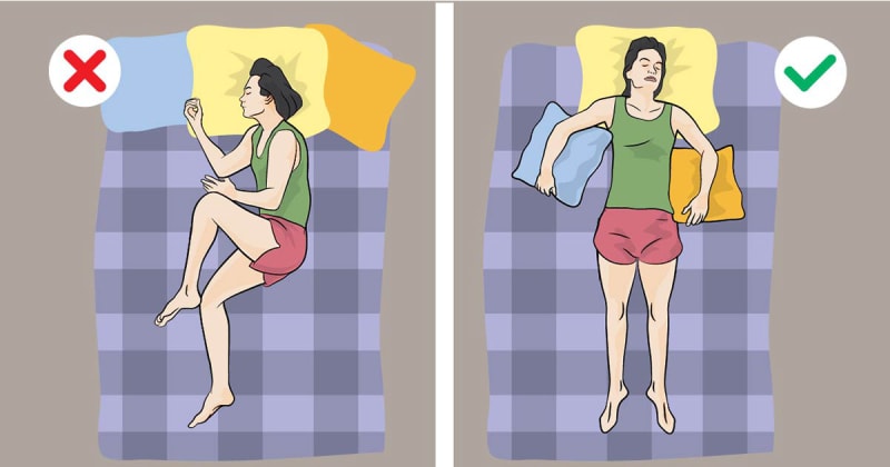 Jak spát při bolesti krku
