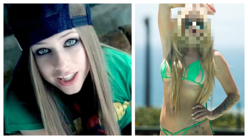 Proměna zpěvačky Avril Lavigne.