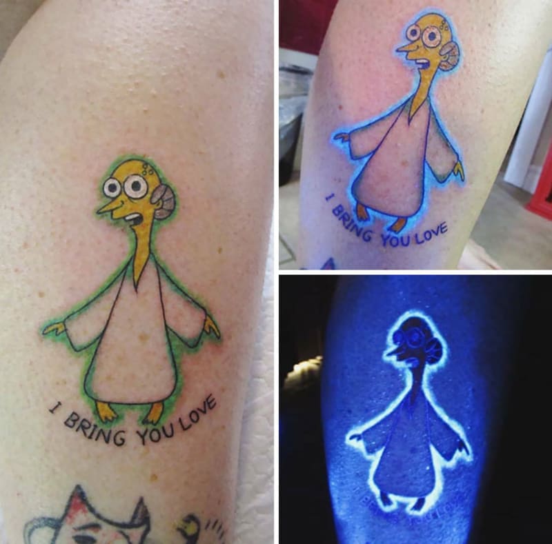 Fosforová tetování, která vyniknou až pod UV lampou 14