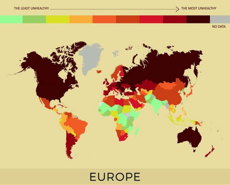 Jaké země jsou nejméně zdravé? - Obrázek 1
