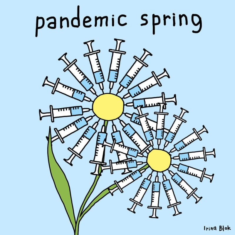 Ilustrace, které trefně ukazují život během pandemie 20