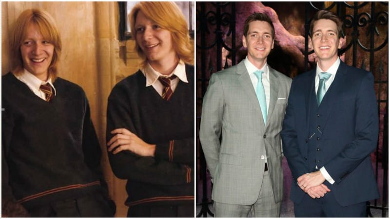 James Phelps a Oliver Phelps (Fred Weasley a George Weasley)