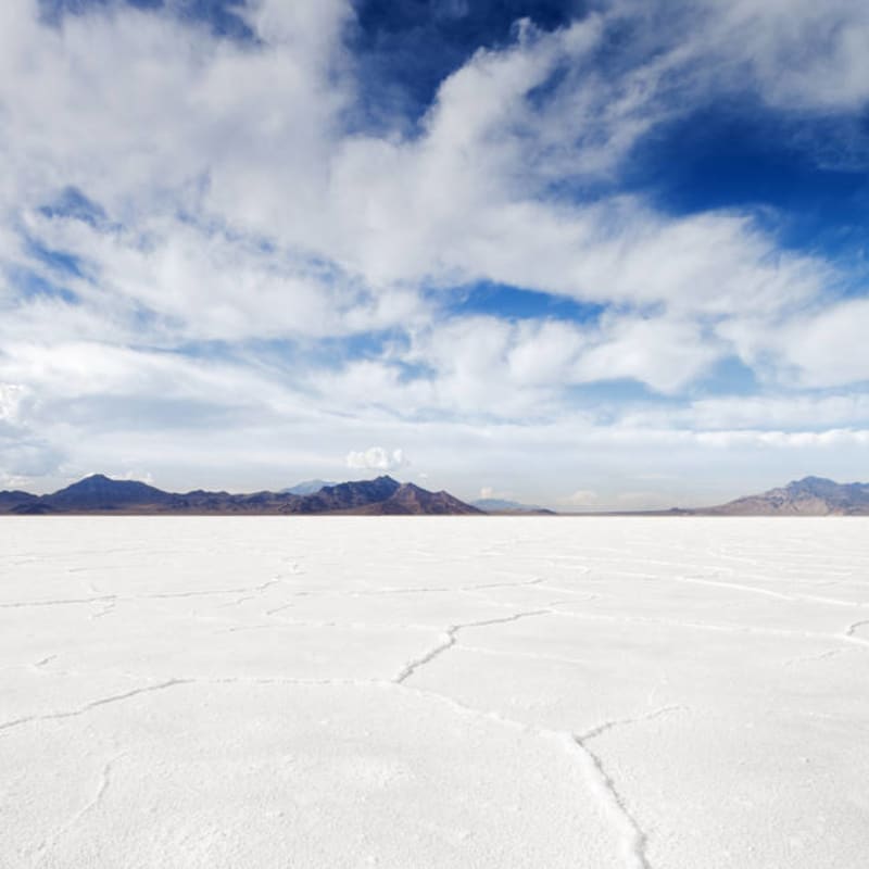 Neuvěřitelně krásná místa USA - Bonneville Salt Flats, Tooele County, Utah