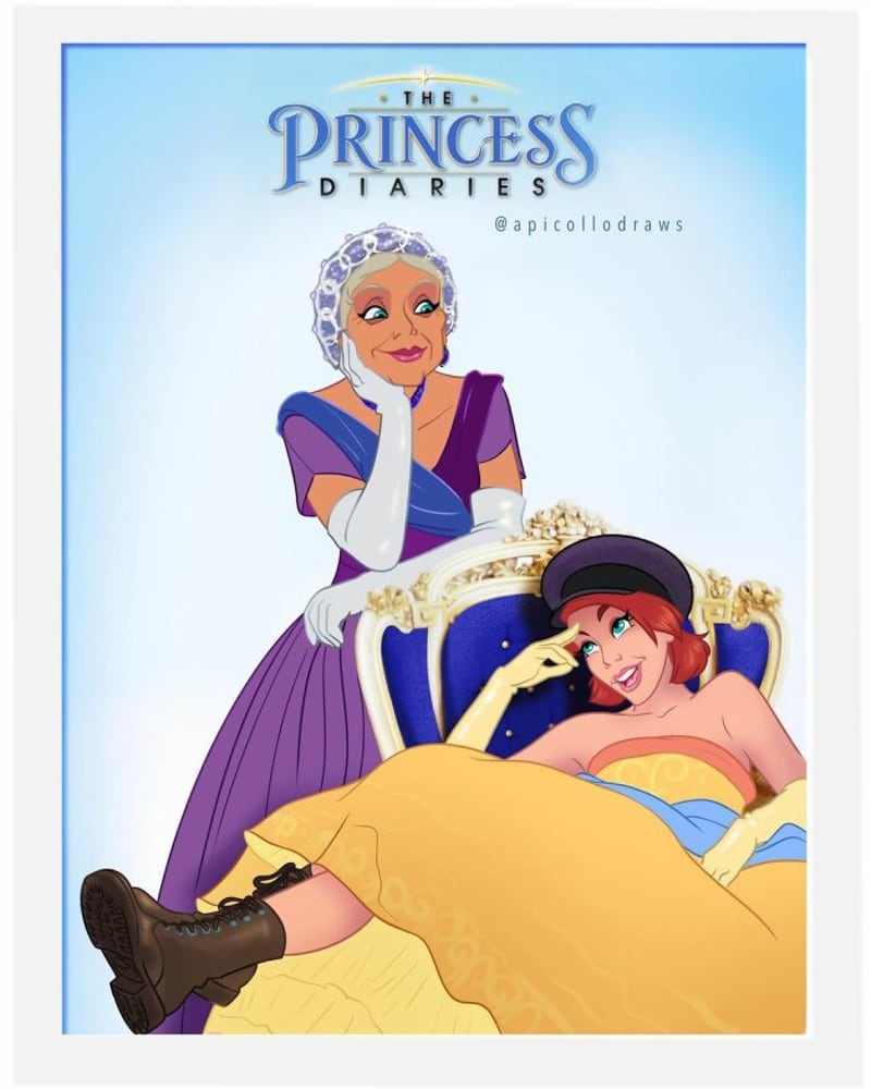 Slavné filmové plakáty předělané do postav od Disneyho 15