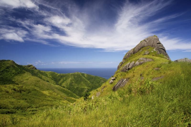Pohled z hor ostrova Waya