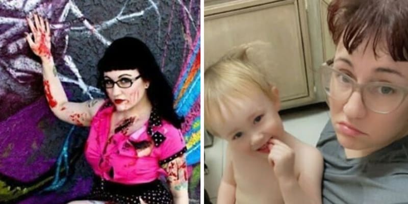 Fotky před a po narození dítěte jsou všeříkající