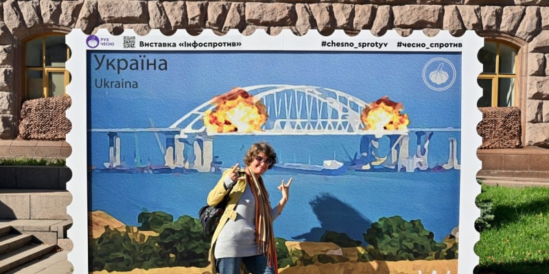 Exploze Kerčského mostu pobavila Ukrajince