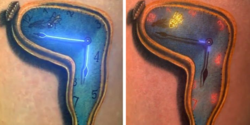 Tatér umí vytvořit svítící tetování 5