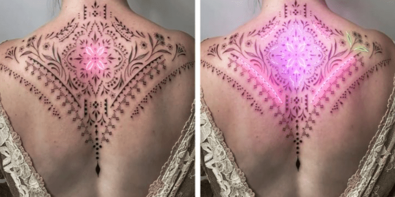 Tatér umí vytvořit svítící tetování 1