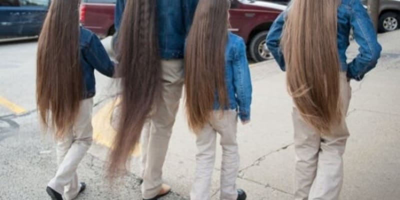 Když mají dcery vlasy po mamince.