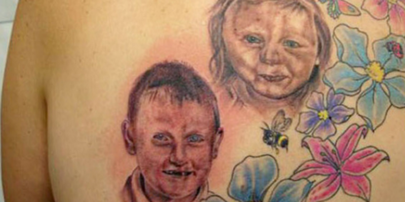 Krásné tetování dětí.