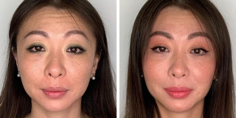 Ženy sdílely makeup od sebe vs. od vizážistky.