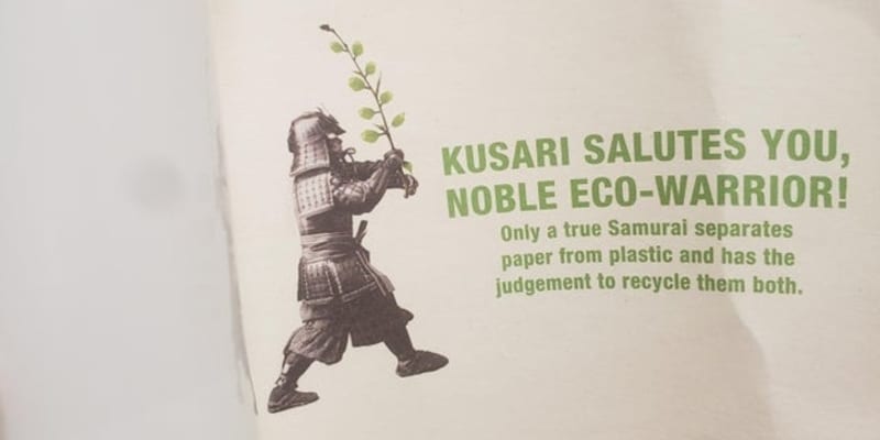Už staří samurajové recyklovali!