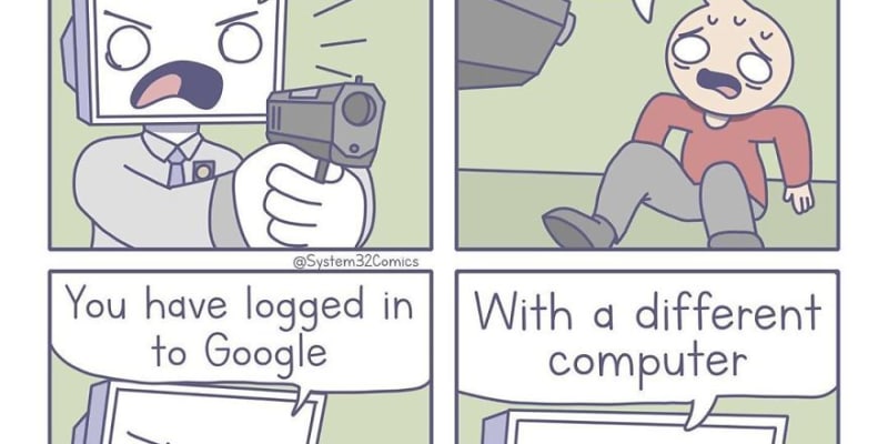 Vtipné komiksové ilustrace o technologiích 1