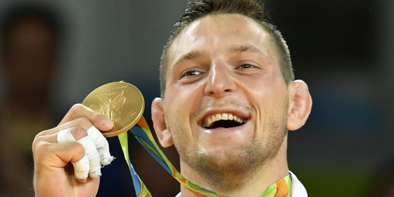 Judista Lukáš Krpálek vyhrál zlatou olympijskou medaili.