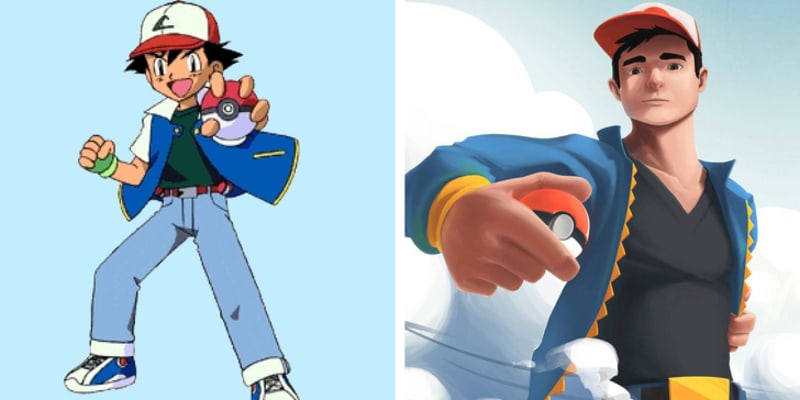 Ash Ketchum z pohádky Pokémon.