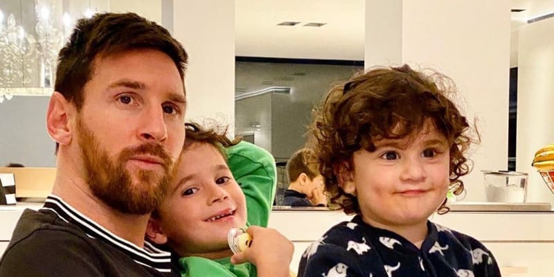 Lionel Messi s dětmi